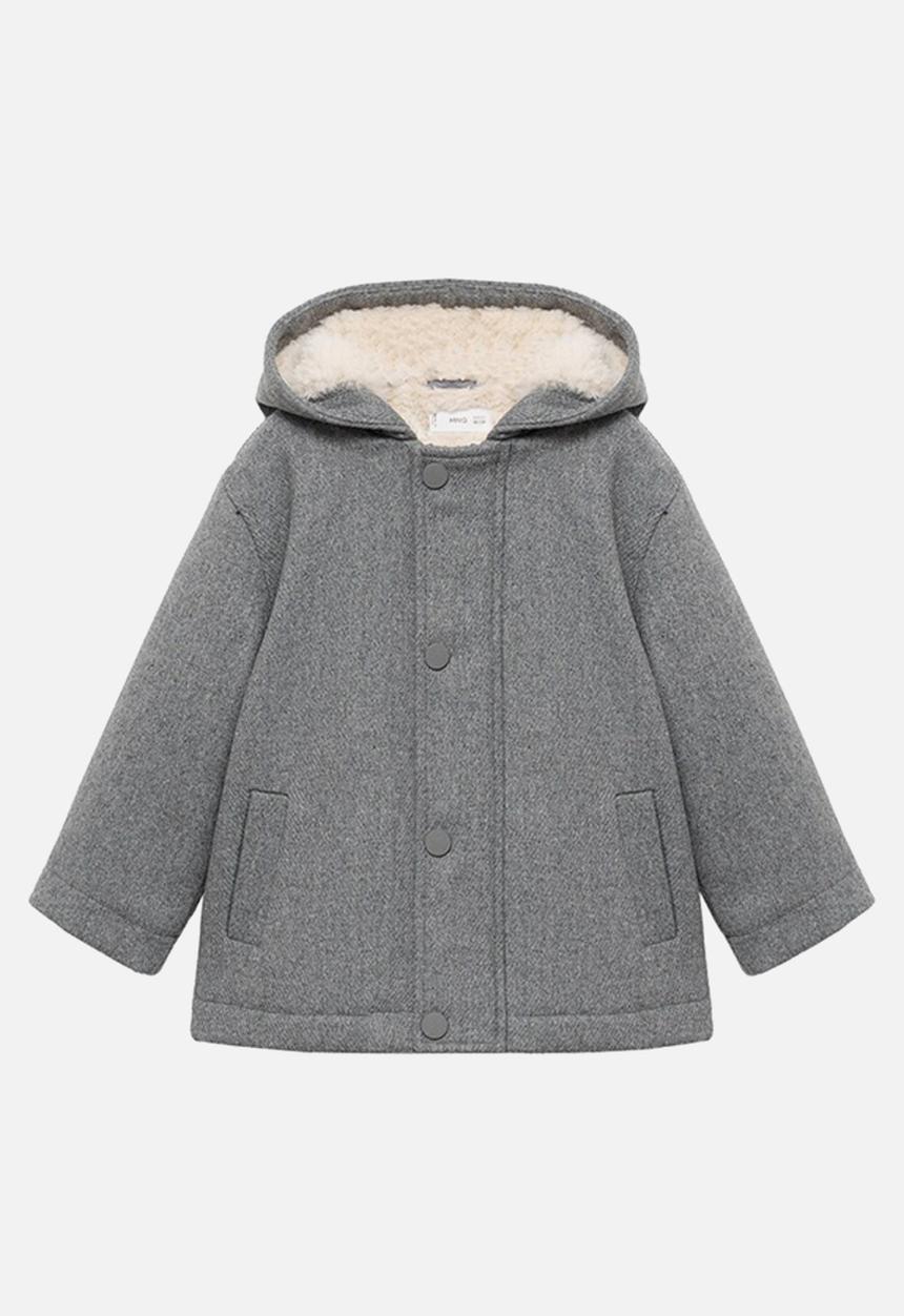 MANGO - Coat lucio - gray