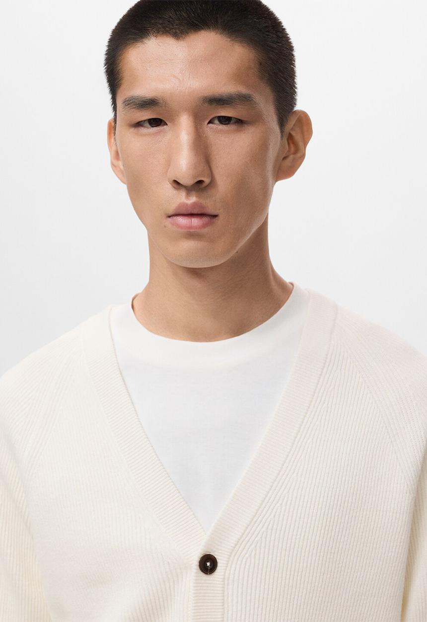 MANGO - Cardigan Hodei - Off white