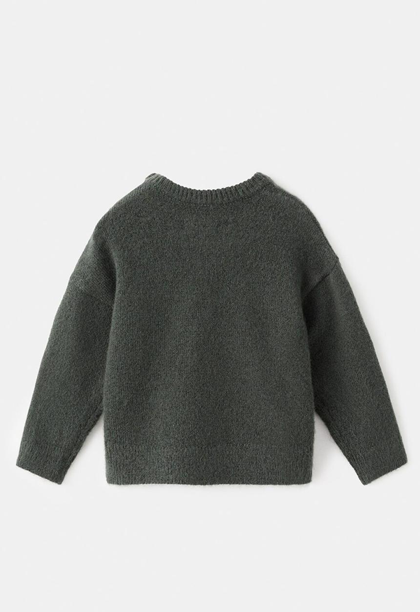 MANGO - Sweater TEDDY - Dark Green