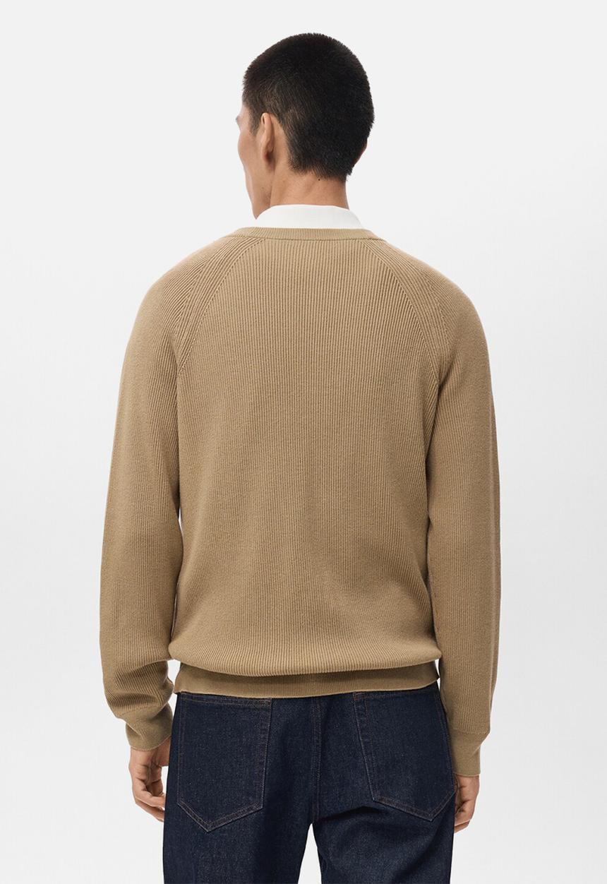 MANGO - Cardigan Hodei - Beige