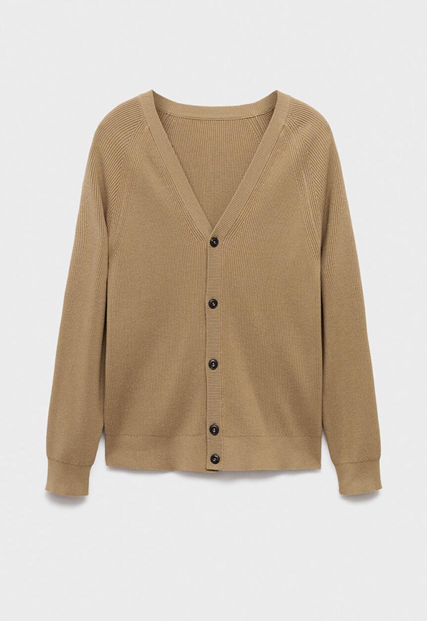 MANGO - Cardigan Hodei - Beige