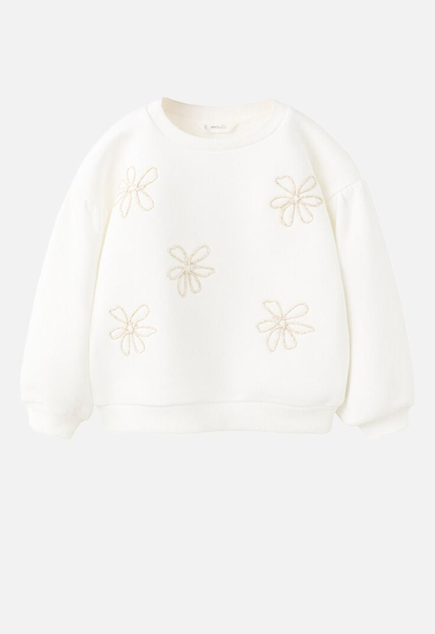 MANGO - Sweatshirt FLOR - Natural