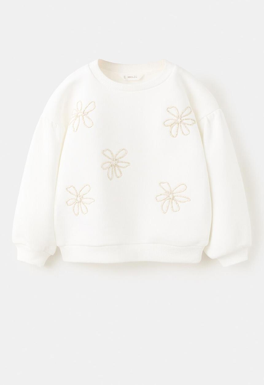 MANGO - Sweatshirt FLOR - Natural