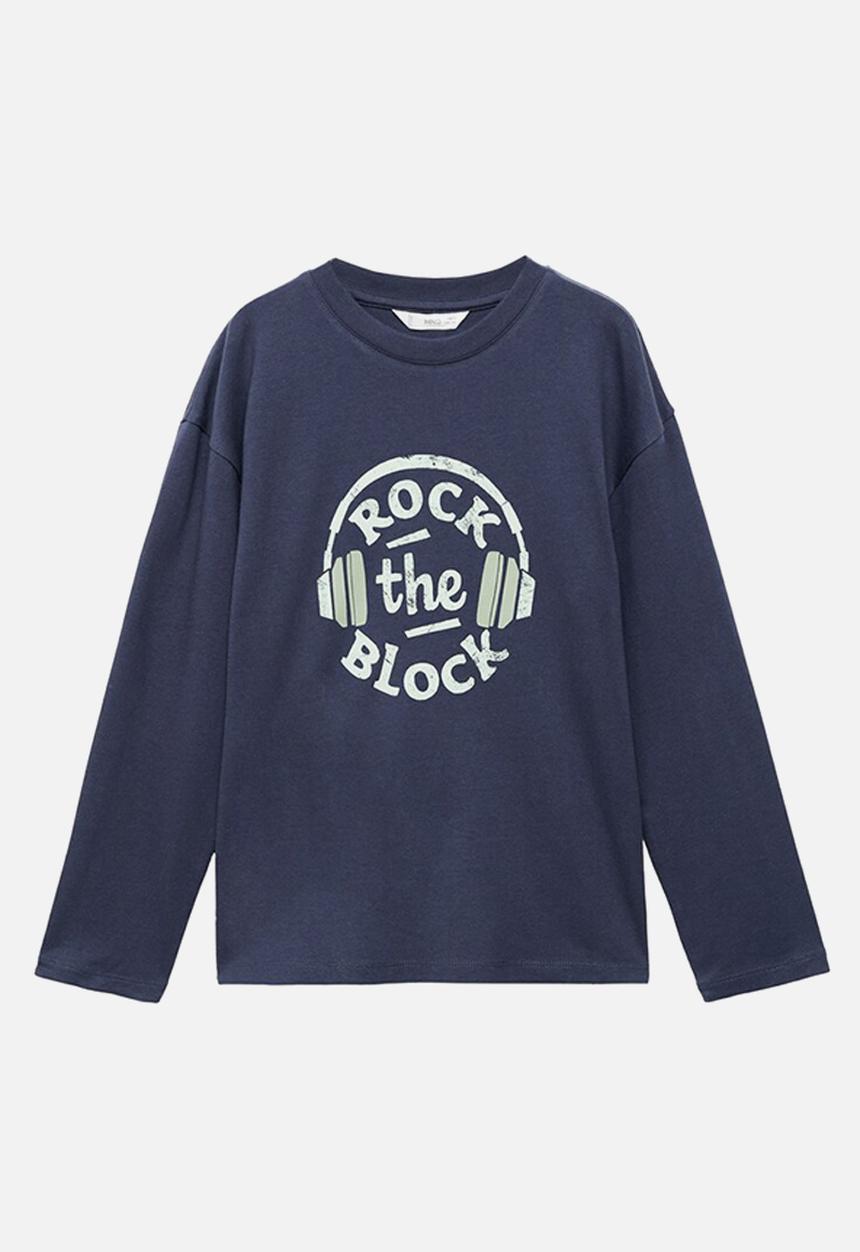 MANGO - T-Shirt CITIES - Navy