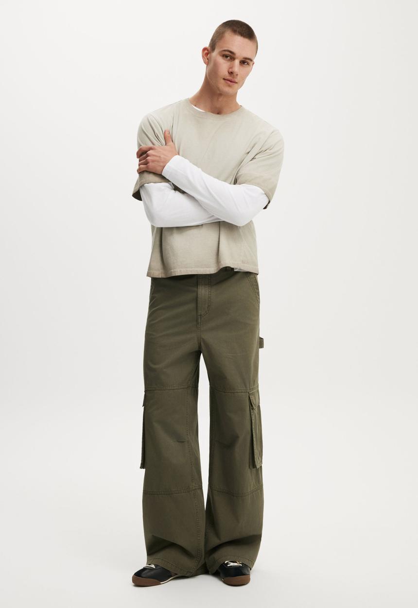Super Baggy Cargo Pant - Military 1