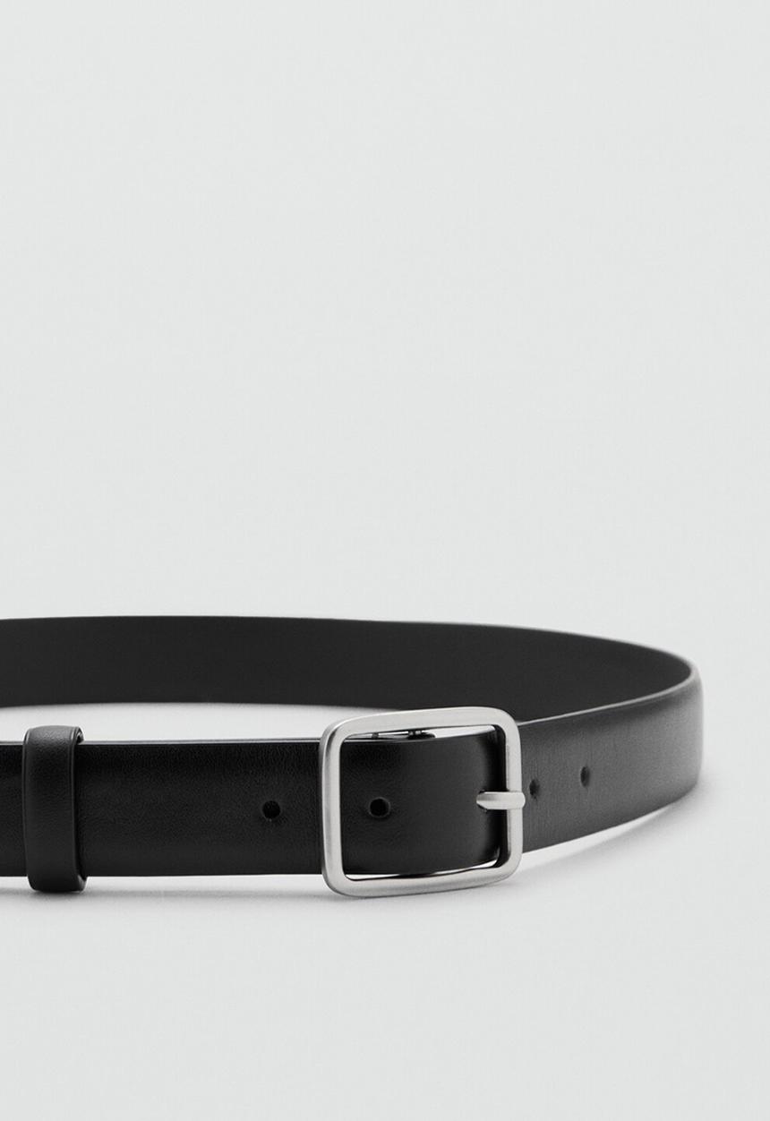 MANGO - Belt TITANUCK -  Black