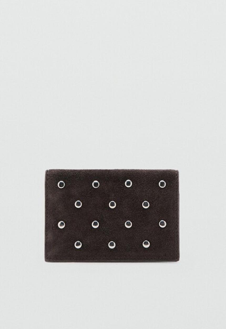 MANGO - Sandra card holder - dark brown