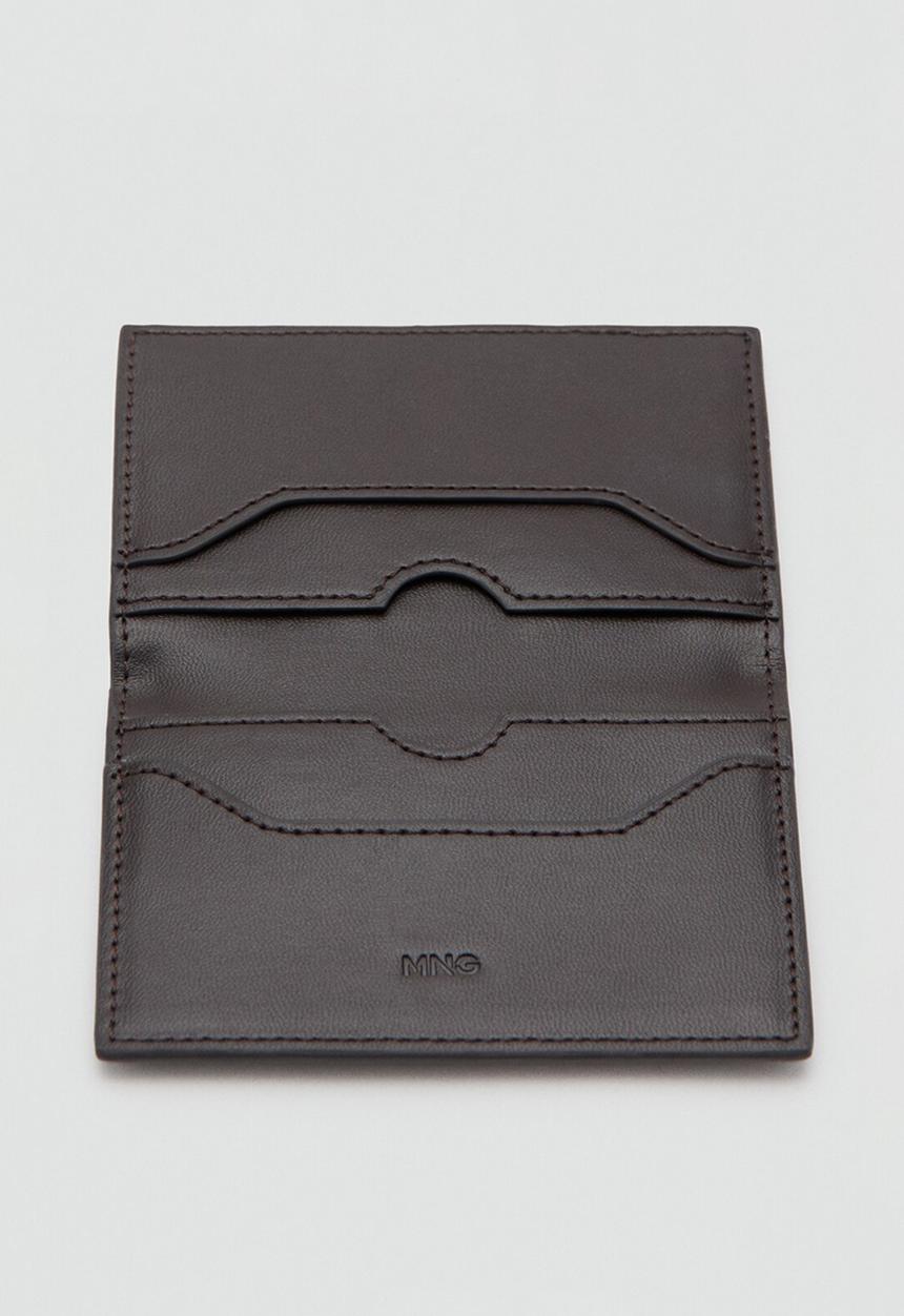 MANGO - Sandra card holder - dark brown