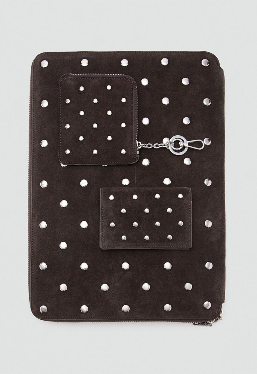 MANGO - Sandra card holder - dark brown