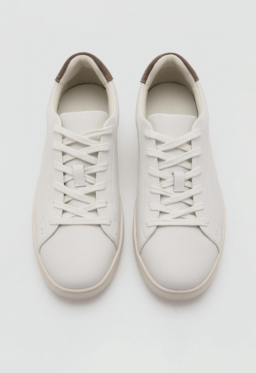MANGO - Metrolea sneaker - white leather