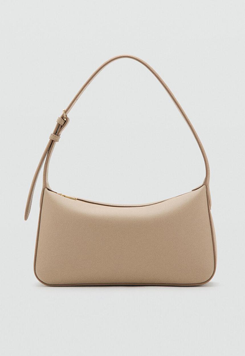 MANGO - Denia shoulder bag - light beige
