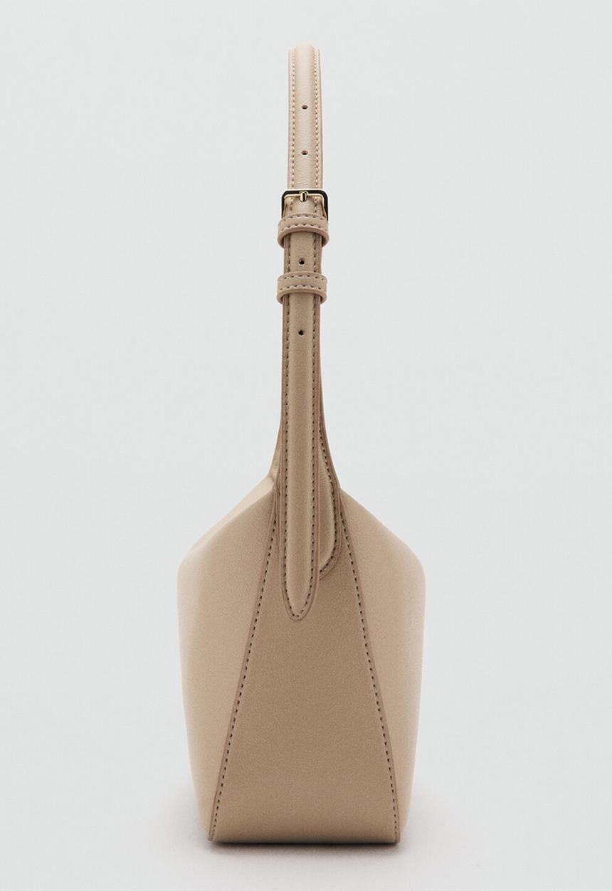 MANGO - Denia shoulder bag - light beige