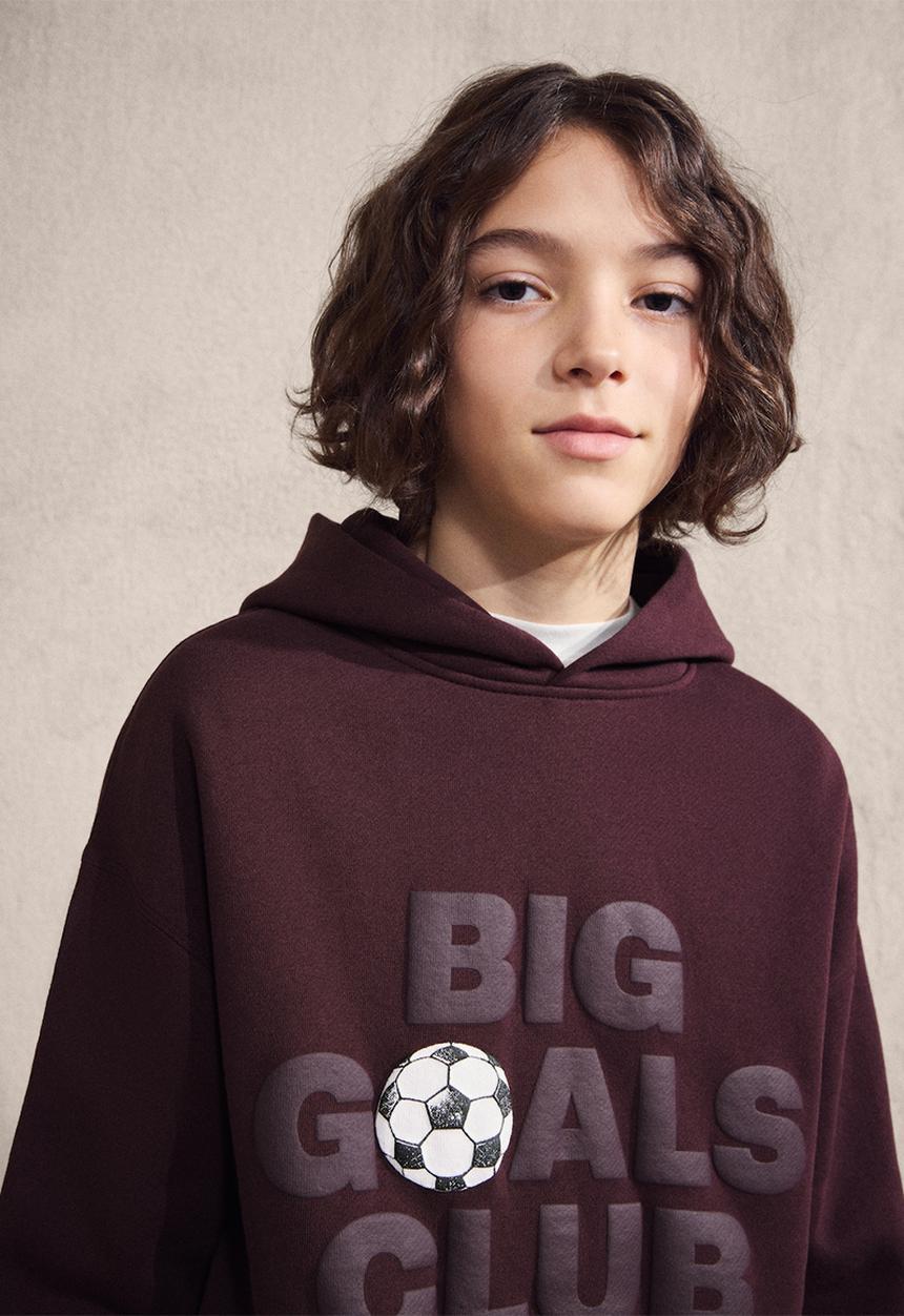 MANGO - Sweatshirt DGOALS - Dark Red