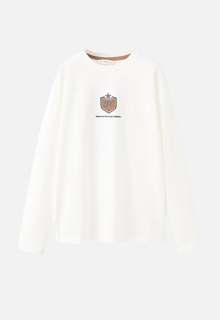 MANGO - T-Shirt DIMPACT - Natural