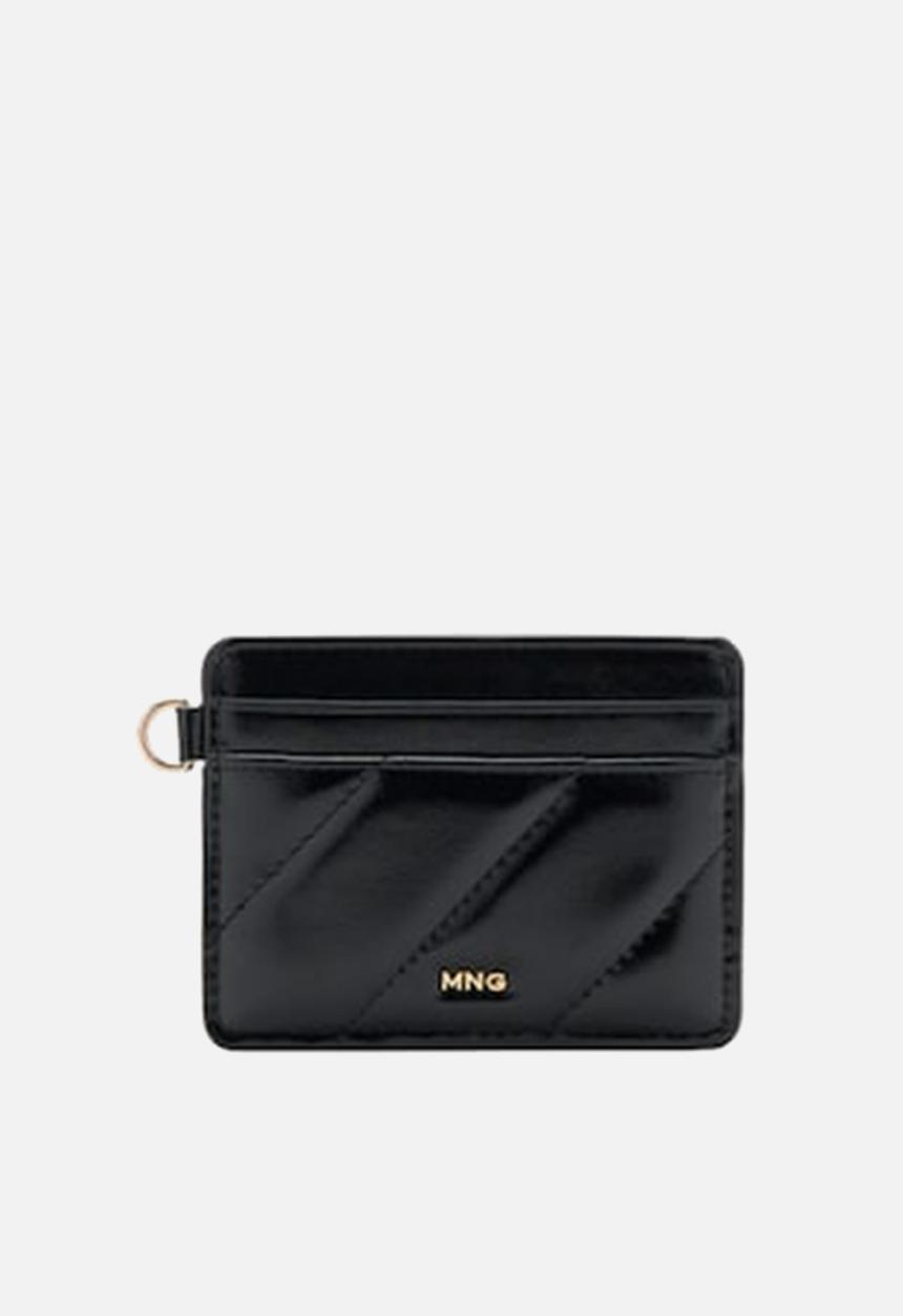 MANGO - Diagonal card holder - black