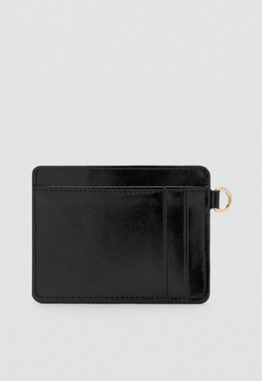 MANGO - Diagonal card holder - black