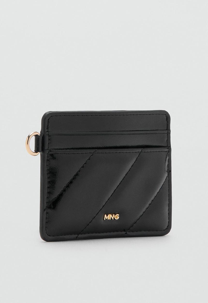 MANGO - Diagonal card holder - black