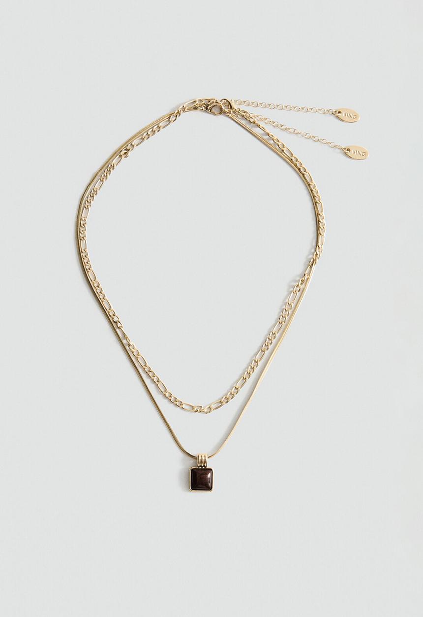 MANGO - Silvia necklace - gold