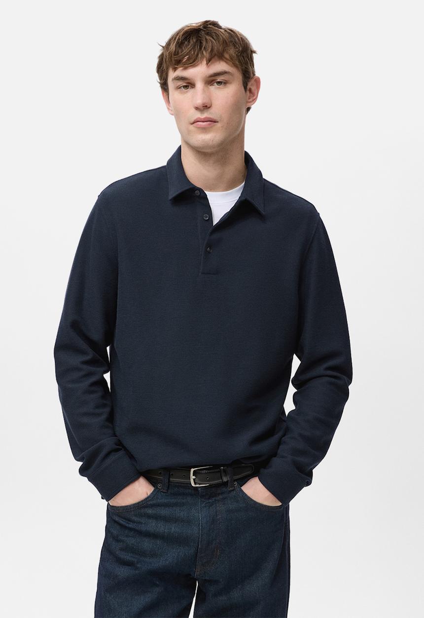 MANGO - Poloshirtvaldez - Navy
