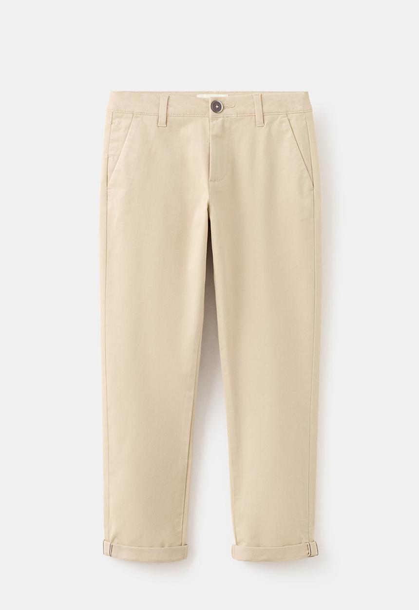 MANGO - Pantalon - Light Beige