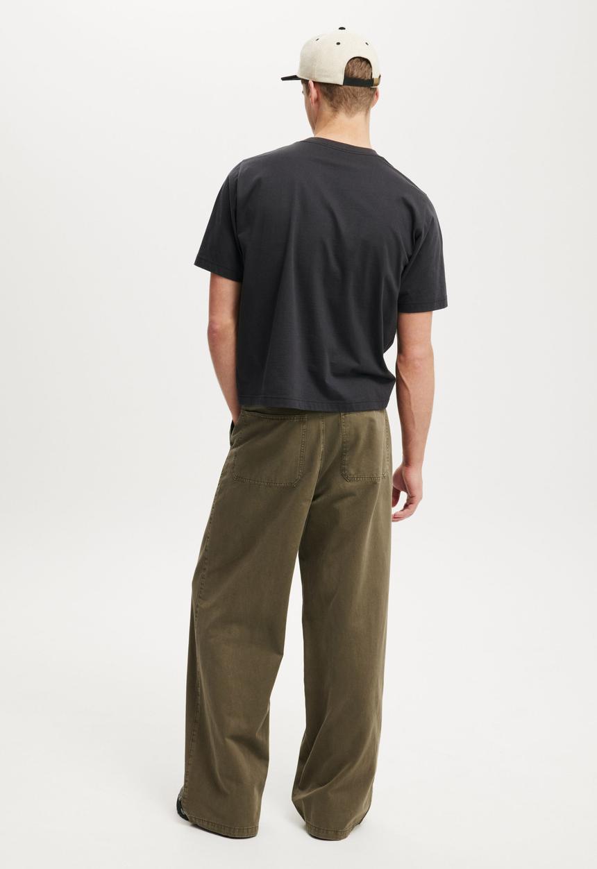 Cotton On - Super Baggy Pant - Military