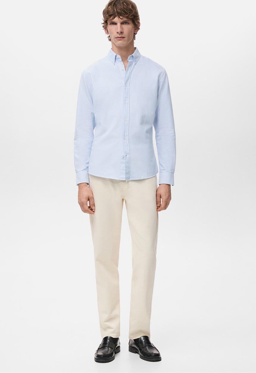 MANGO - Shirtkodak - Sky-Blue