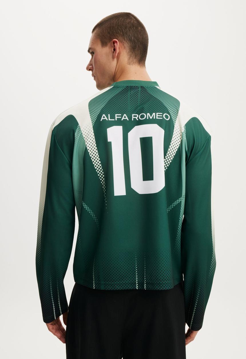 Cotton On - Ls Alfa Romeo Jersey - Lcn Alf Evergreen / Alfa Romeo - 10