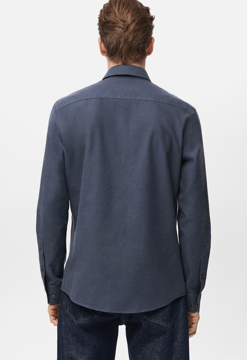 MANGO - Shirtares - Navy Blue