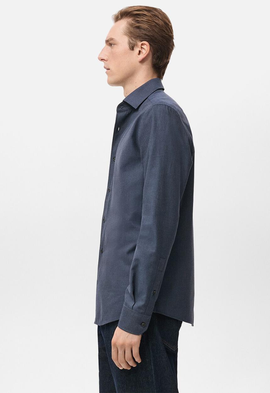 MANGO - Shirtares - Navy Blue