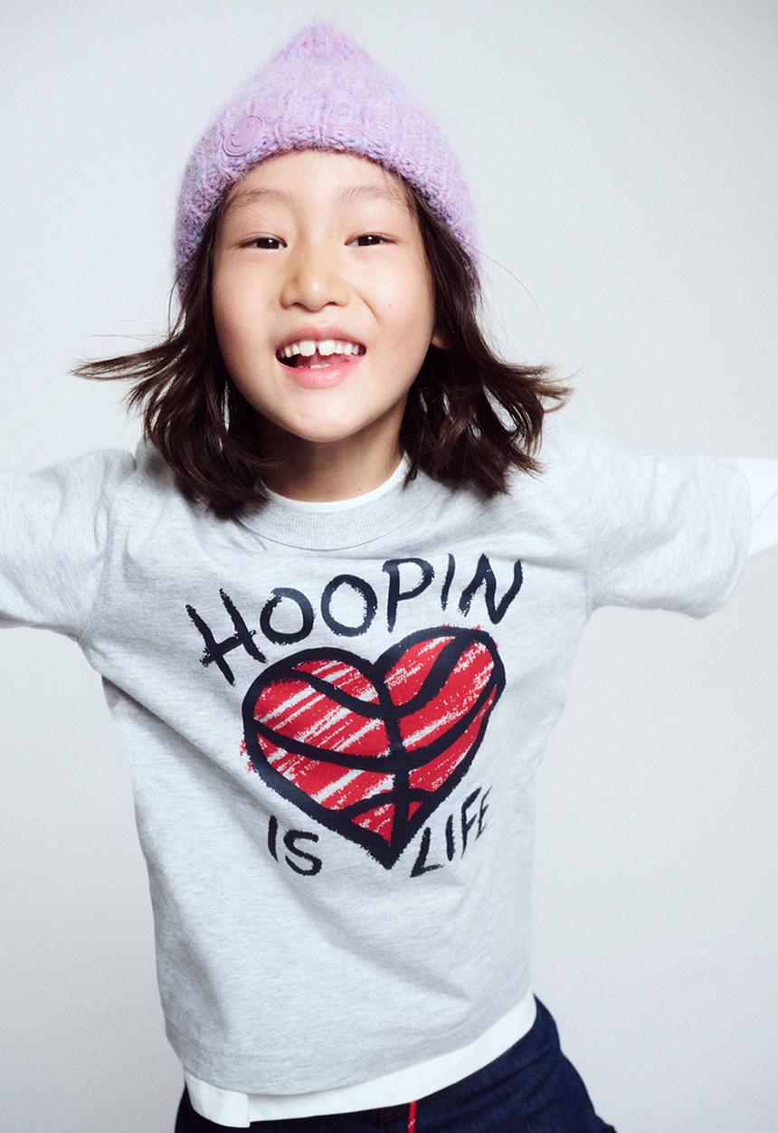 Cotton On - Jonny short sleeve graphic print tee - grey marle/hoopin is life