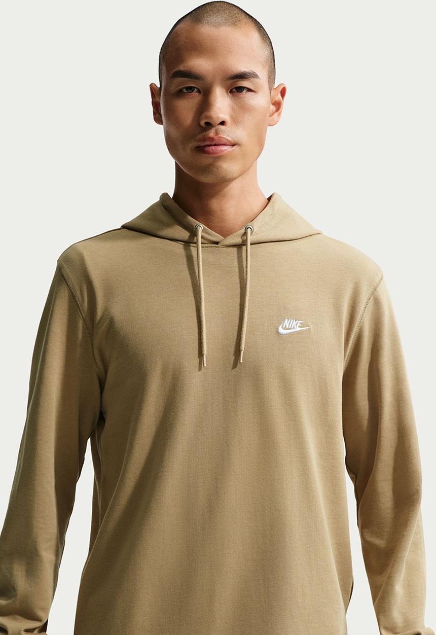 Nike - NSW Club  Knit Pullover Hoodie -Taupe