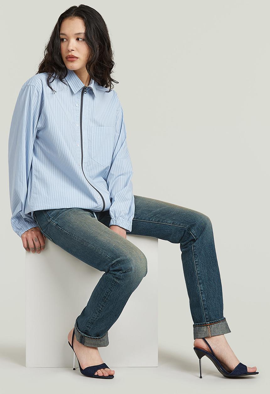 G-STAR - Lennoxx Slim Straight TU Wmn - Antique faded blueschist