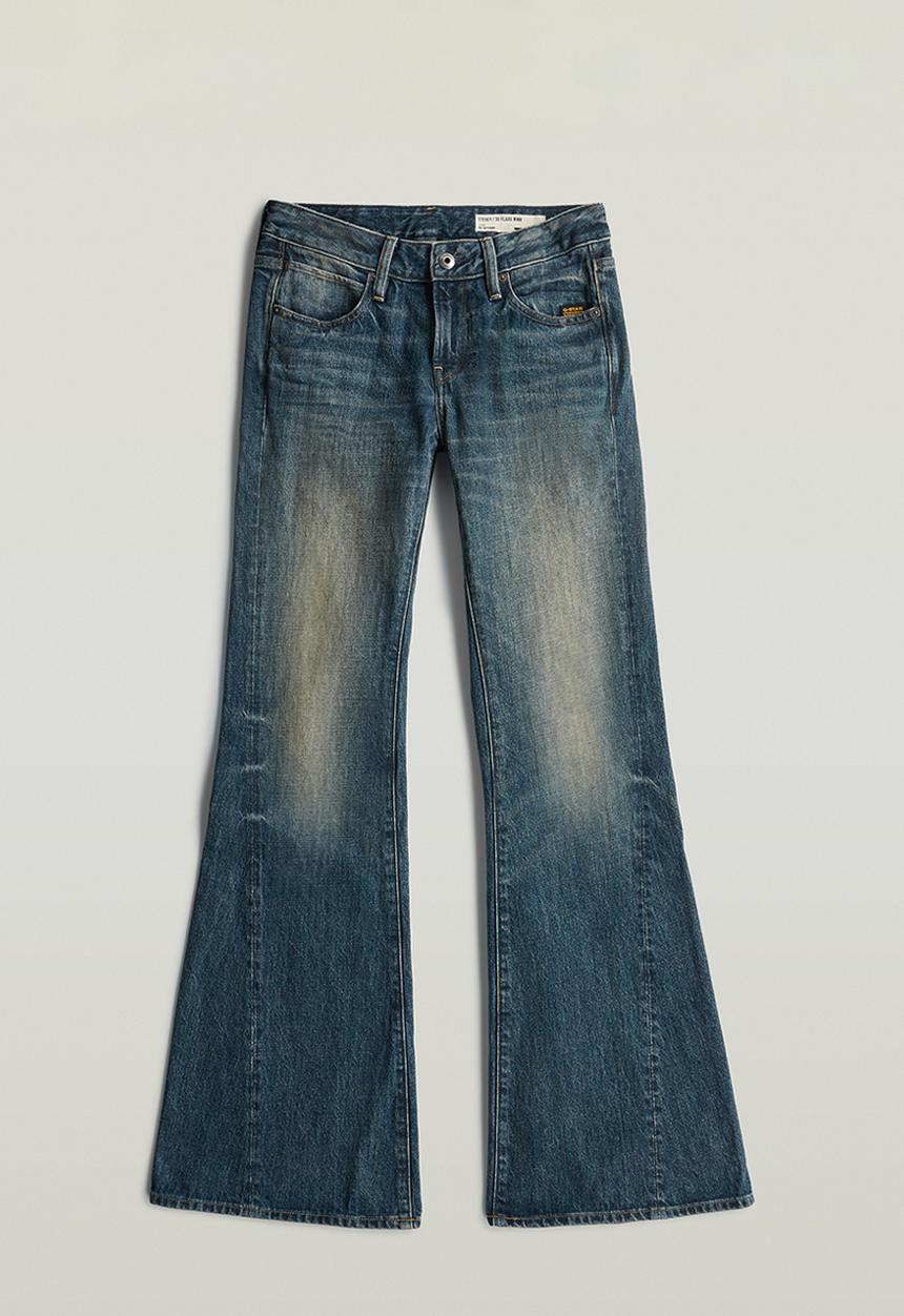 G-STAR - Stevey 3D Flare Wmn - Antique faded blueschist