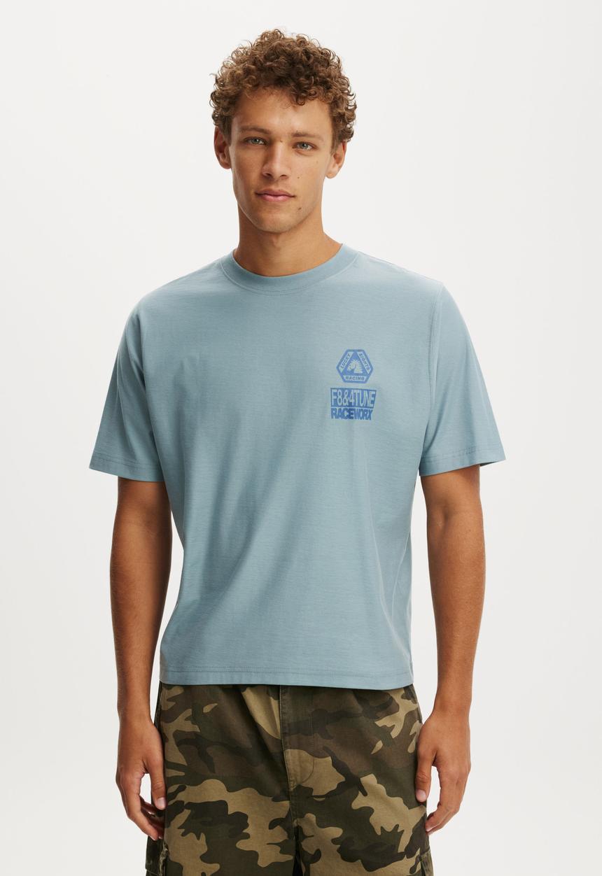Cotton On - Cropped Fit Graphic T-shirt - Citadel/Eightstar