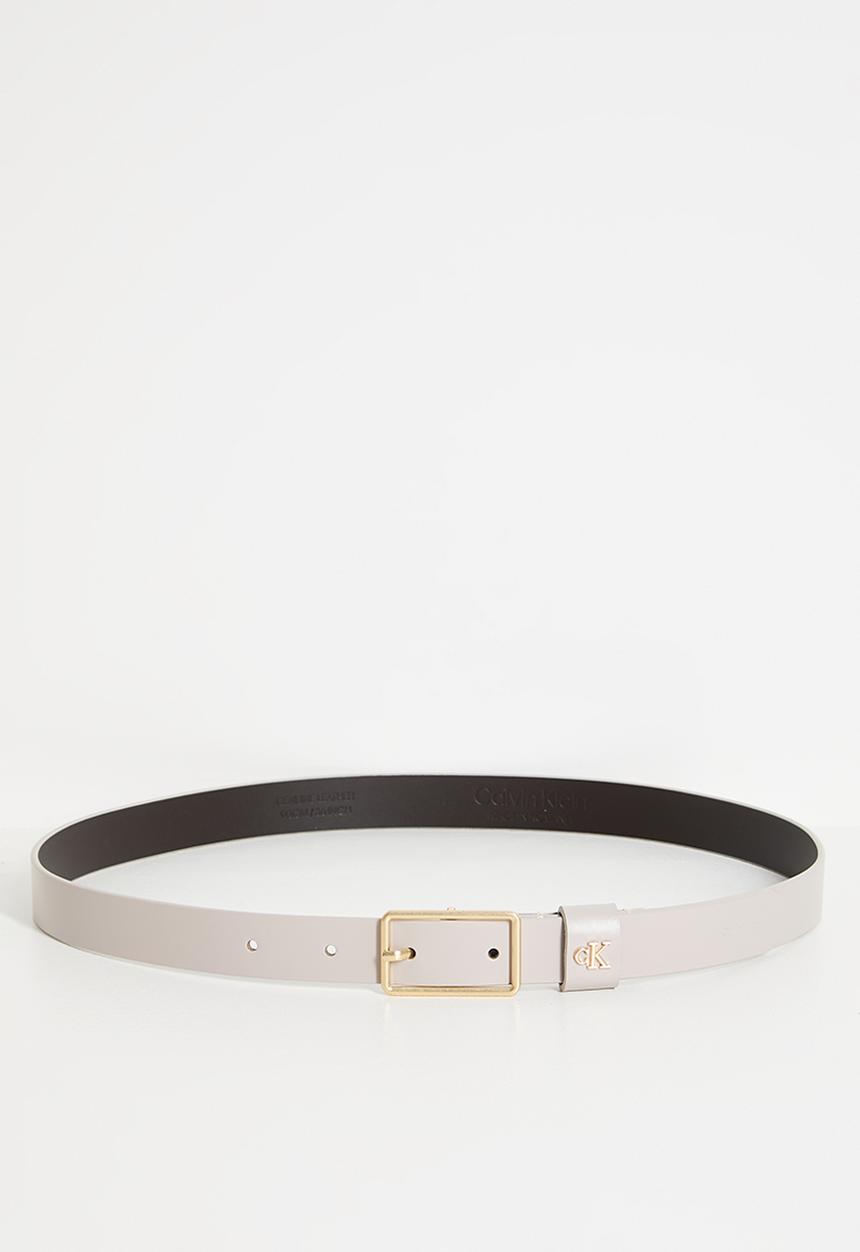 Calvin Klein - Square Buckle Ck Loo Yj7 Belt- Chateau / Ck Light Gold