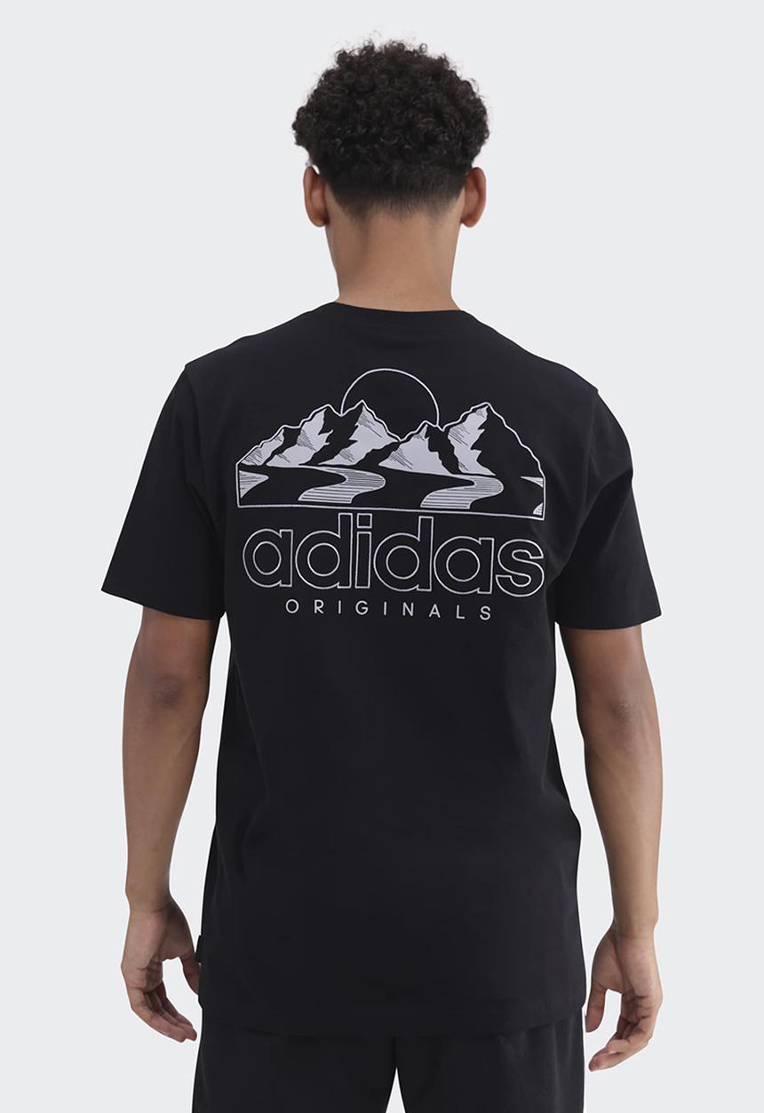 adidas Originals - WINTER RESORT MOUNTAIN Tee -  BLACK