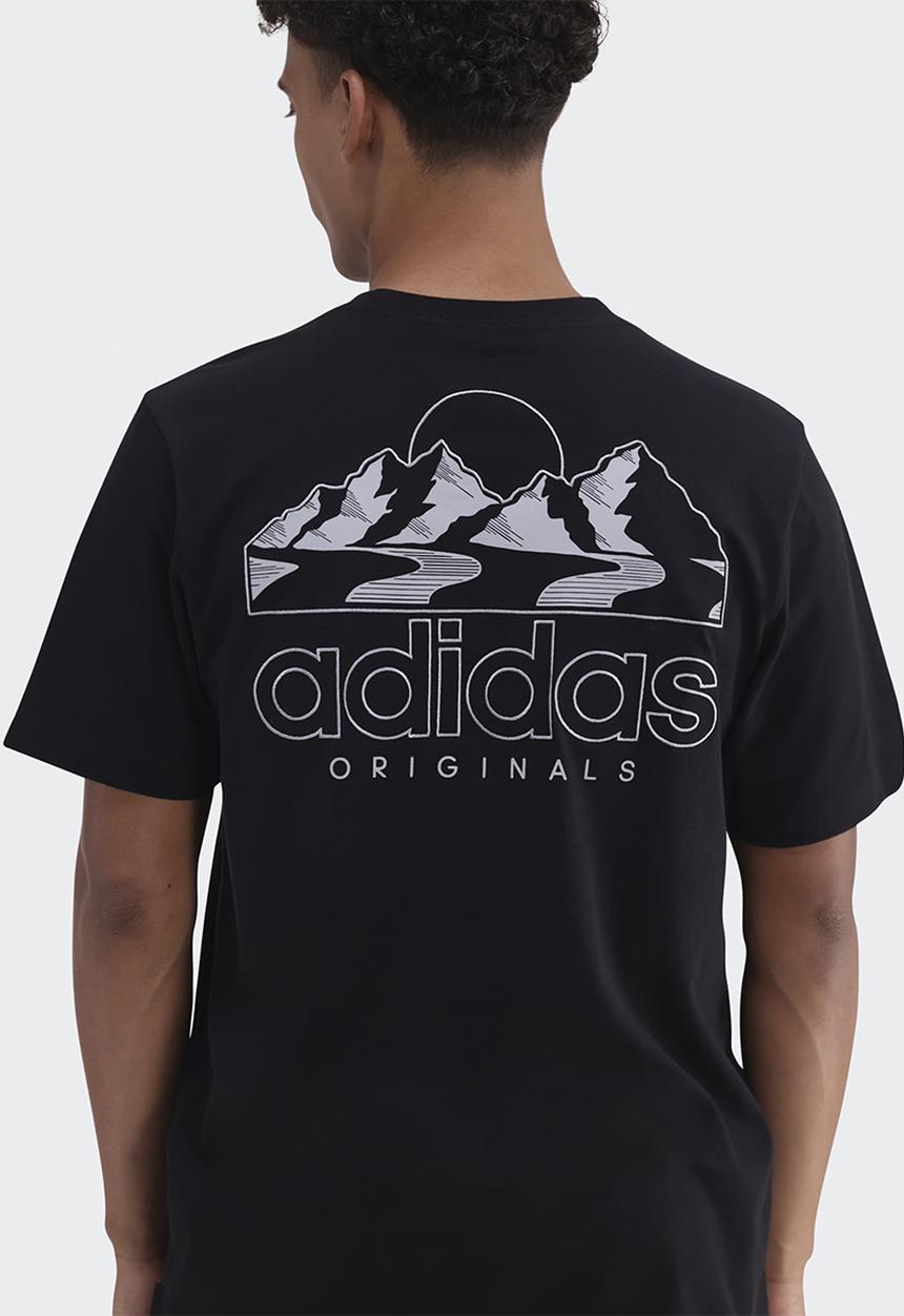 adidas Originals - WINTER RESORT MOUNTAIN Tee -  BLACK