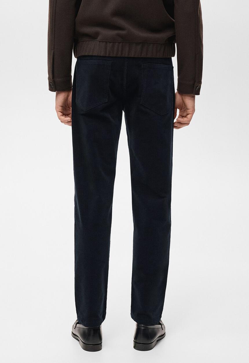 MANGO - Trousersercolano - Navy Blue