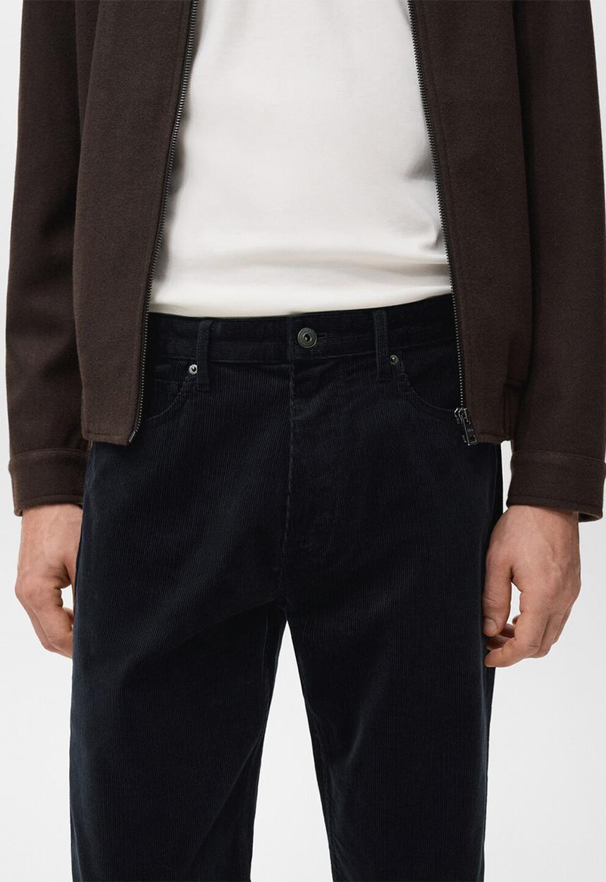MANGO - Trousersercolano - Navy Blue