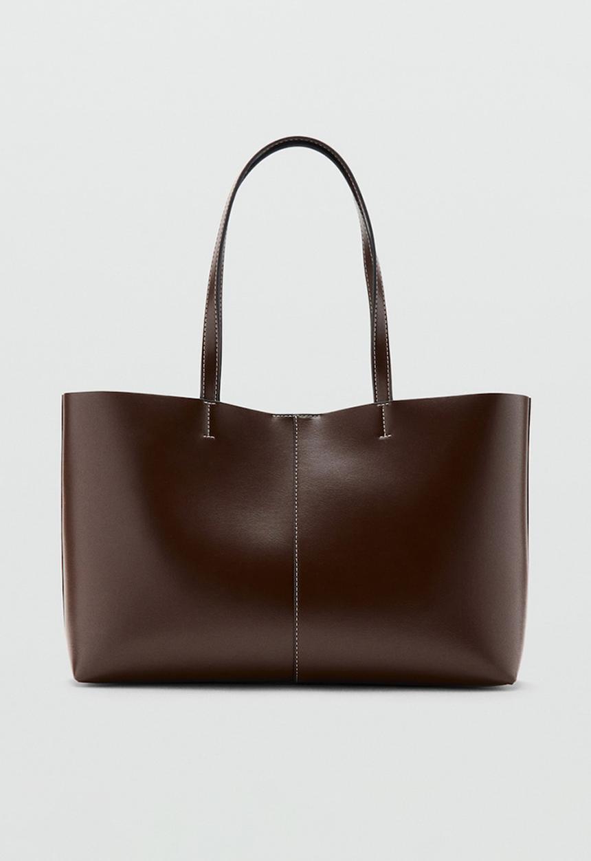 MANGO - Manu shoulder bag-brown