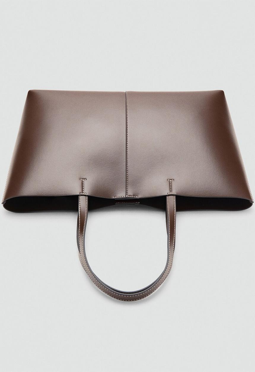MANGO - Manu shoulder bag-brown