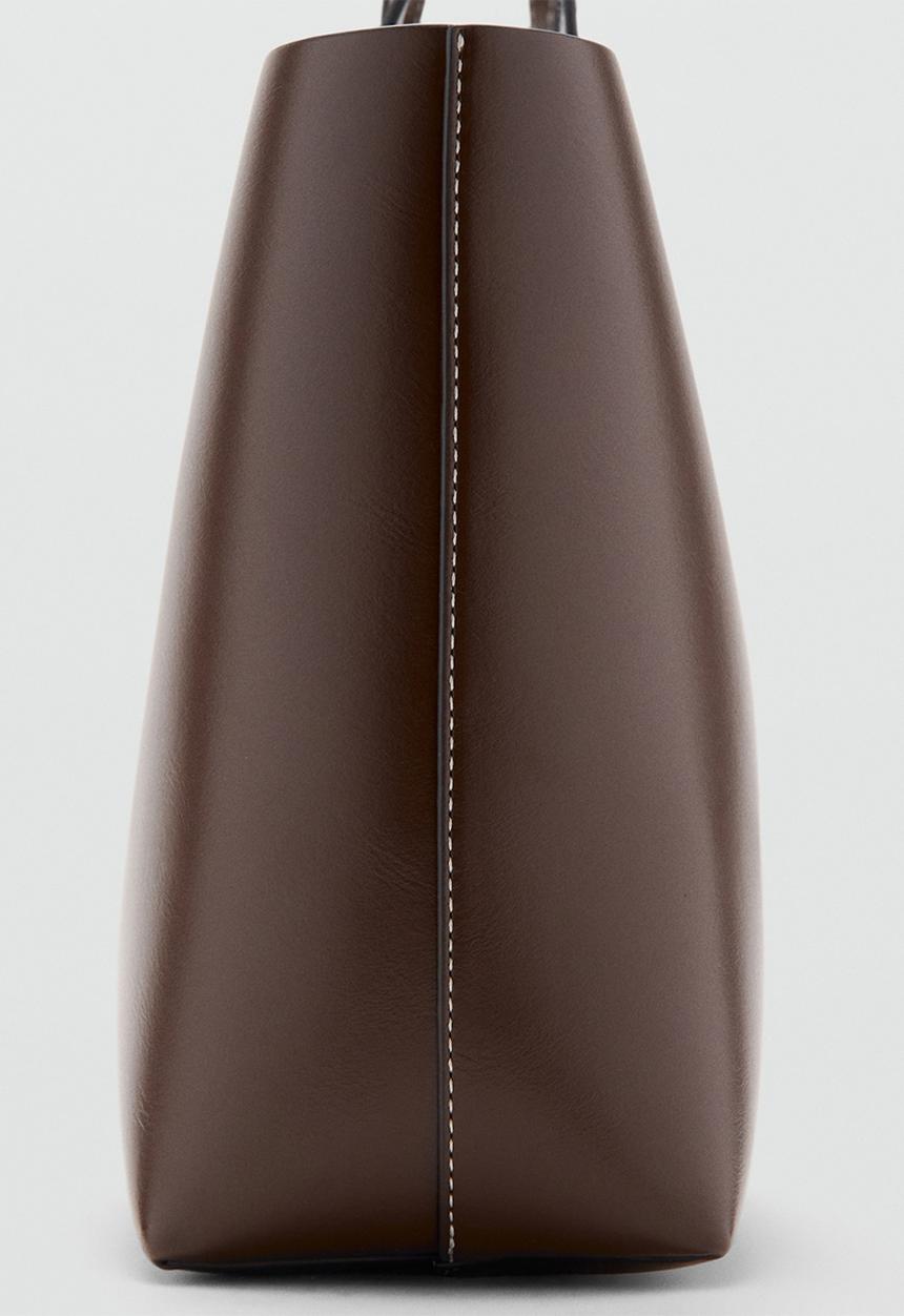 MANGO - Manu shoulder bag-brown