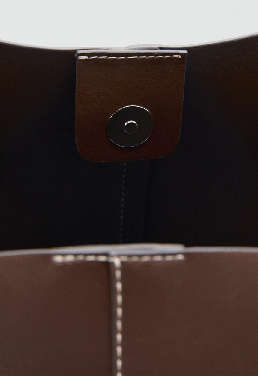 MANGO - Manu shoulder bag-brown