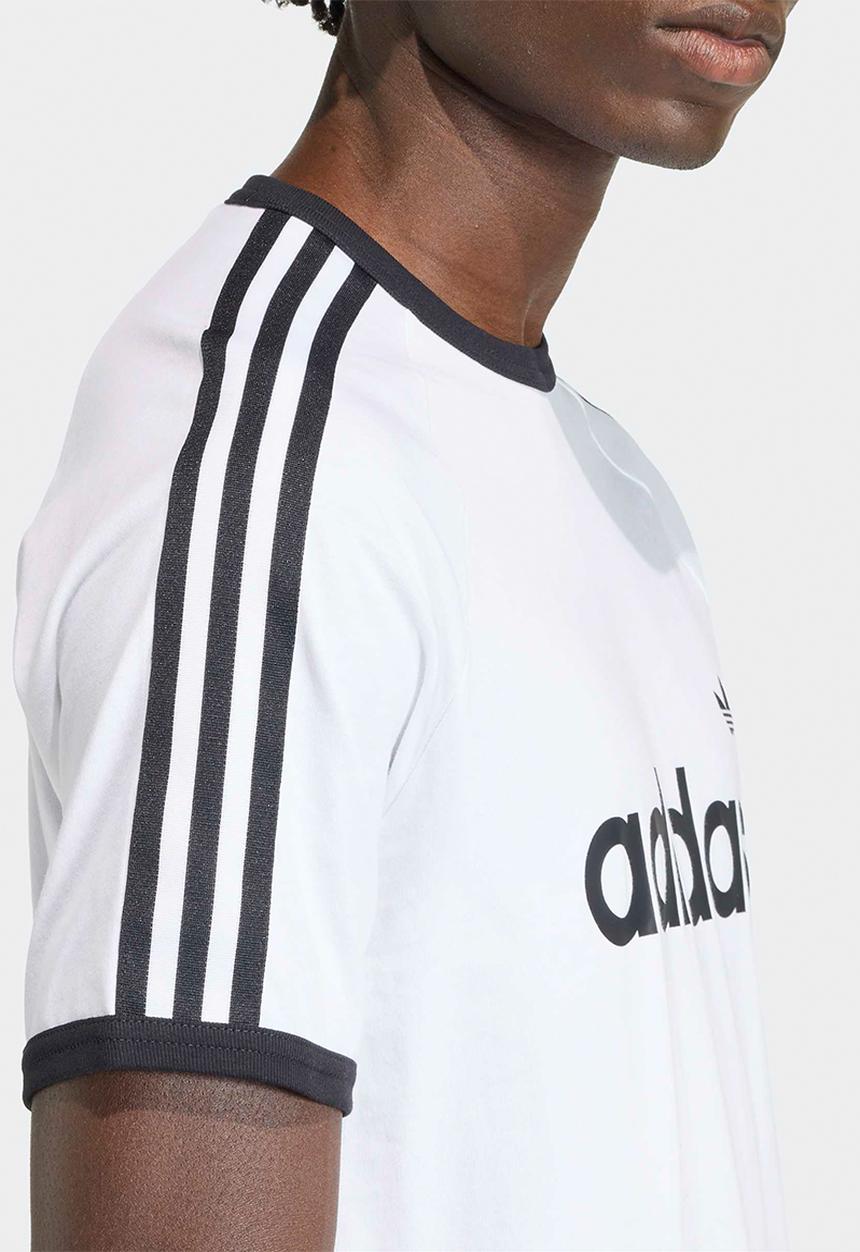 adidas Originals - 3-Stripes Slim Ringer Tee - White