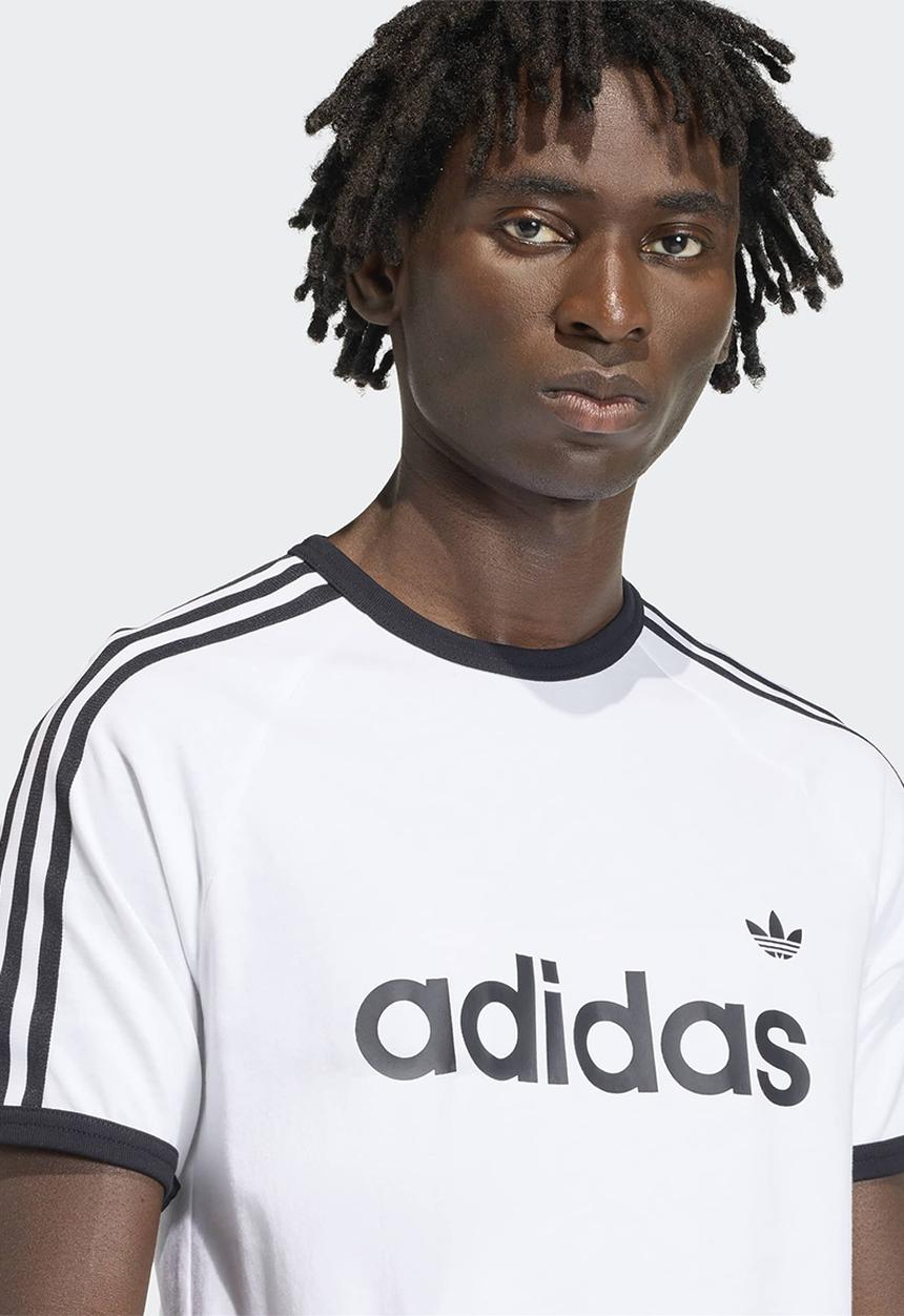 adidas Originals - 3-Stripes Slim Ringer Tee - White
