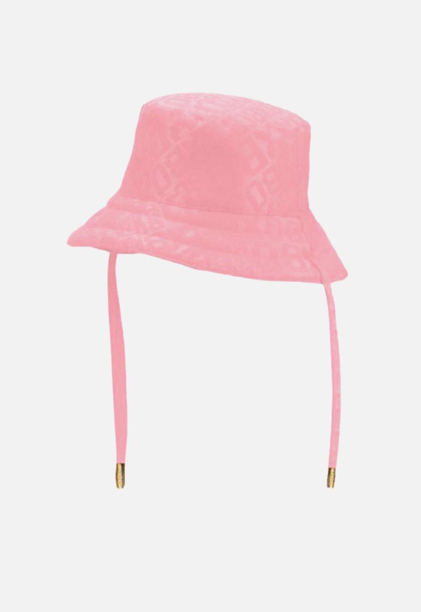NYLON/CANVAS HAT - PINK