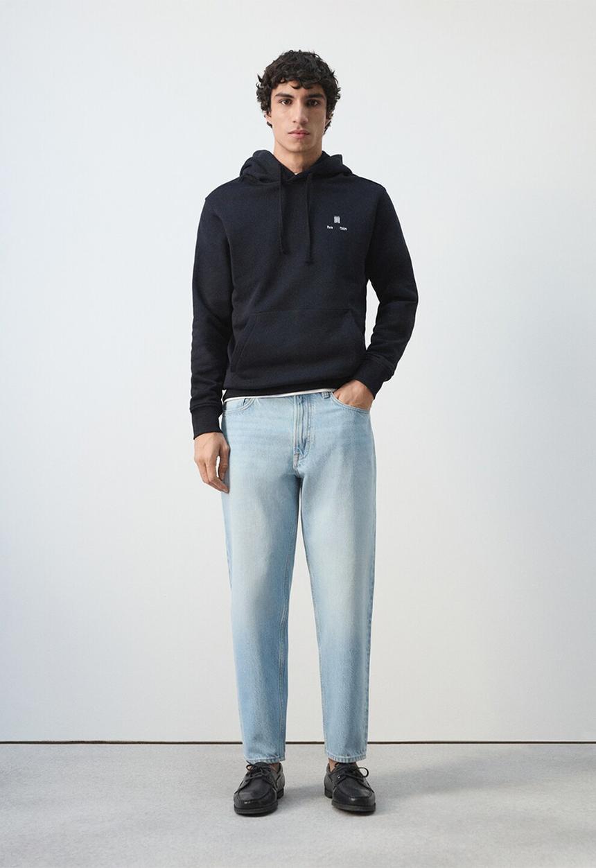 MANGO - Sweatshirt Paris 75009 Hoody - Navy