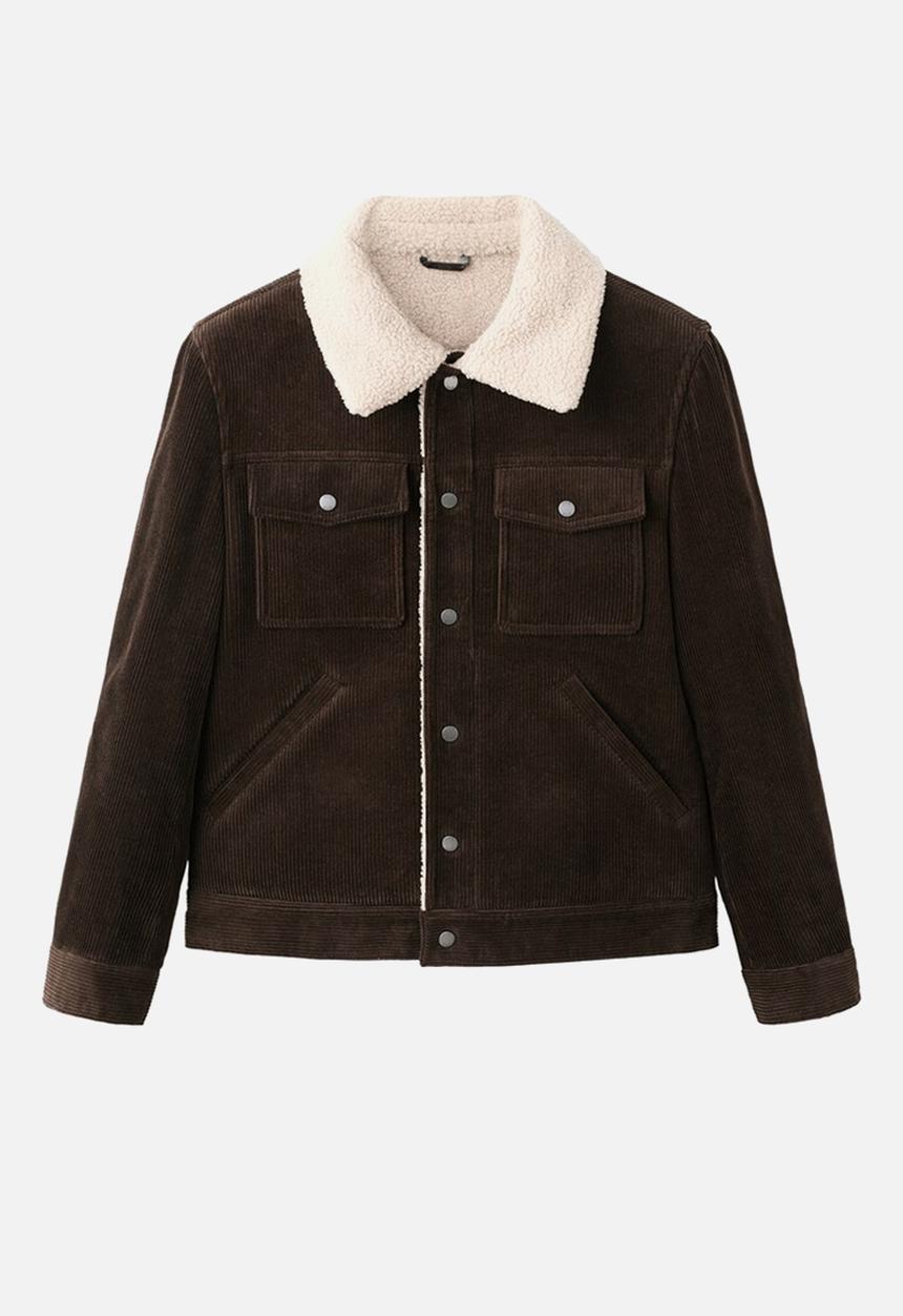 MANGO - Jacket Moris - Dark Brown