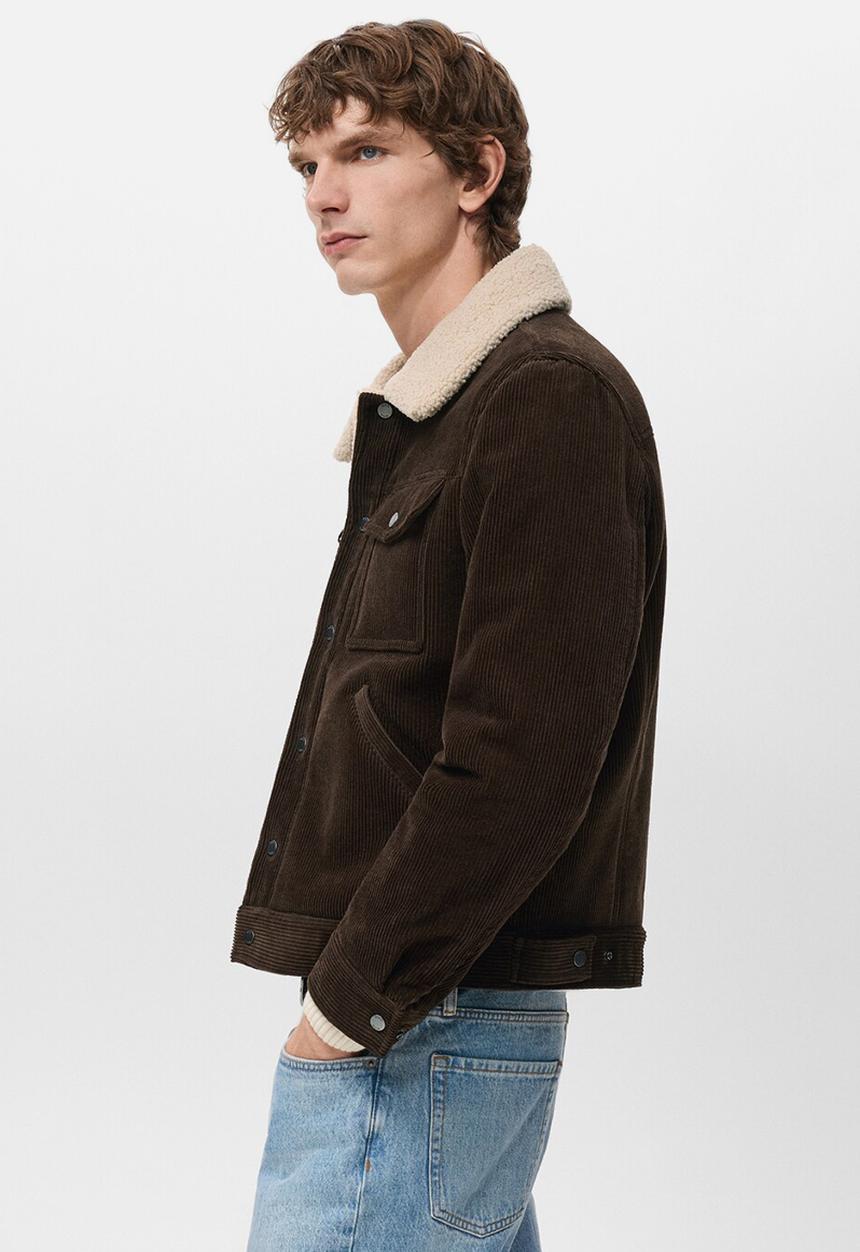 MANGO - Jacket Moris - Dark Brown