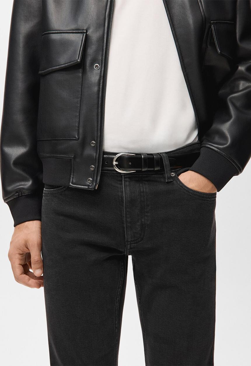 MANGO - Jeansjan - Black Denim